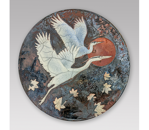  "Heron/Moon" Wallplatter - Dave & Boni Deal